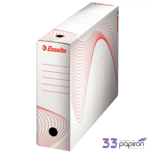 Archiváló doboz Esselte BOXYCOLOR színes 100mm piros Esselte