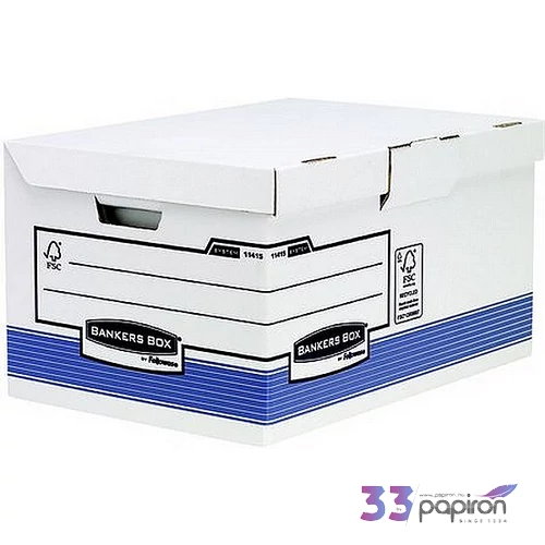 Archiváló konténer Fellowes BANKERS BOX® SYSTEM csapófedeles kék Iratrendezés FELLOWES 1141501