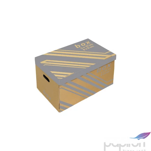 Archiváló konténer Fornax 522x351x305mm, 6db iratrendezőhöz+tető