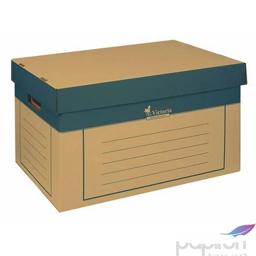 Archiváló konténer Victoria 320x460x270mm natúr karton 2db-os Iratrendezés Victoria 38074