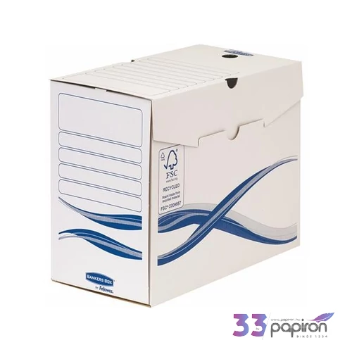 Archiválódoboz A/4 Fellowes 150mm Bankers Box Basic, kék-fehér Iratrendezés, archiválás