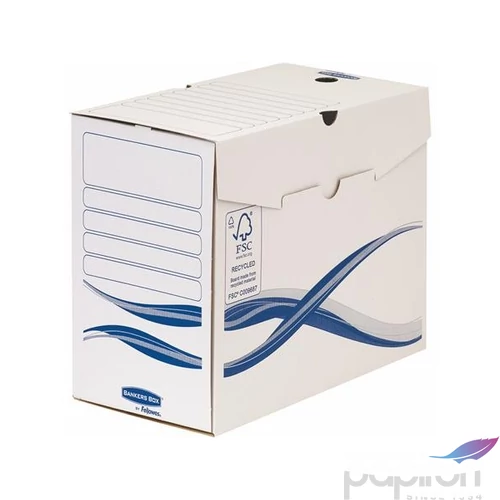 Archiválódoboz A/4 Fellowes 150mm Bankers Box Basic, kék-fehér Iratrendezés, archiválás