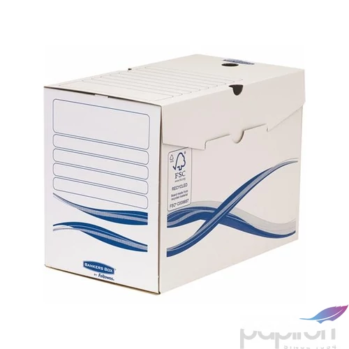 Archiválódoboz A/4 Fellowes 200mm Bankers Box Basic, kék-fehér Iratrendezés, archiválás