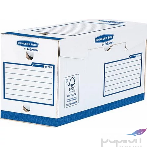 Archiválódoboz A/4+ Fellowes extra erős, 200mm,kék- fehér Iratrendezés, archiválás