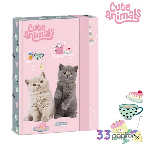 Ars Una A5 Füzetbox 26' Cute Animals Tea Party 50865321 prémium minőség