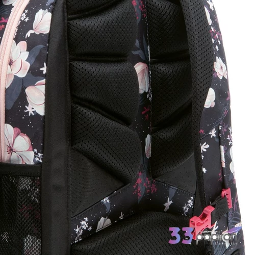 Ars Una 24 Flowery black iskolatáska praktikus