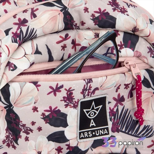 Ars Una 24 Flowery pink iskolatáska strapabíró