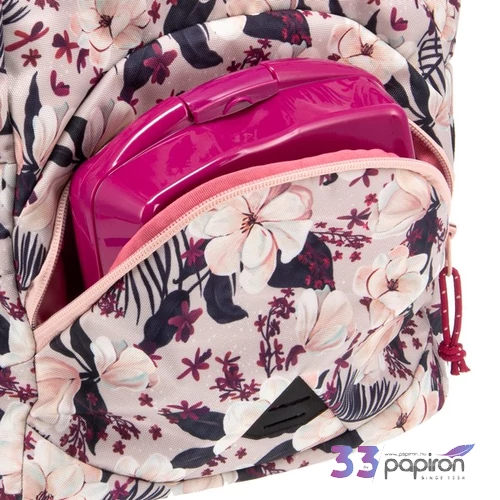 Ars Una 24 Flowery pink iskolatáska praktikus