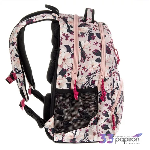 Ars Una 24 Flowery pink iskolatáska kulacstartós