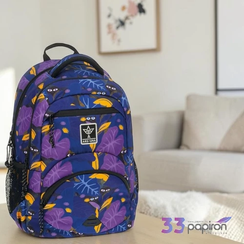 Ars Una ergonómikus hátizsák Jungle Night  26' 55835411 gerincbarát 3év garancia