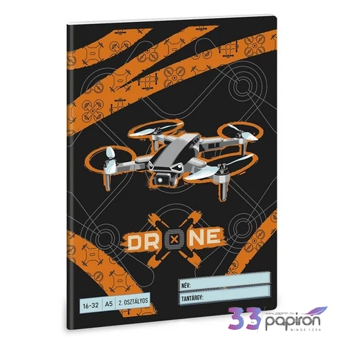 Ars Una Füzet 12-32 Vonalas 26 A/5 Drone X 26' 53595386 prémium minőség