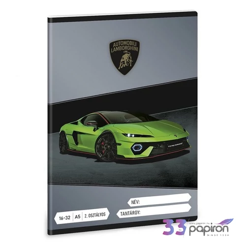 Ars Una Füzet 12-32 Vonalas 26 A/5 Lamborghini 26' 53595225 prémium minőség