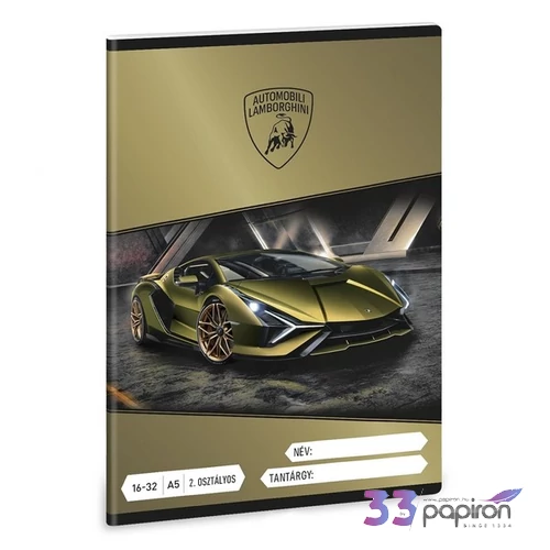 Ars Una Füzet 12-32 Vonalas 26 A/5 Lamborghini 26' 53595232 prémium minőség