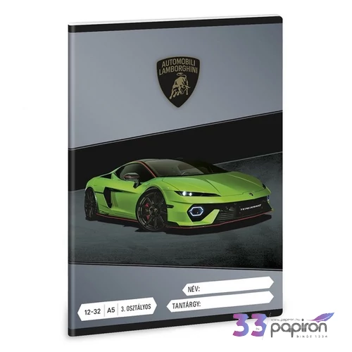 Ars Una Füzet 12-32 Vonalas 26 A/5 Lamborghini 26' 53605221 prémium minőség