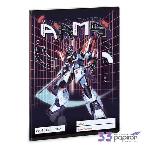 Ars Una Füzet 20-32 Sima 26 A/5 A.R.M.S. (robot) 26' 53615367 prémium minőség