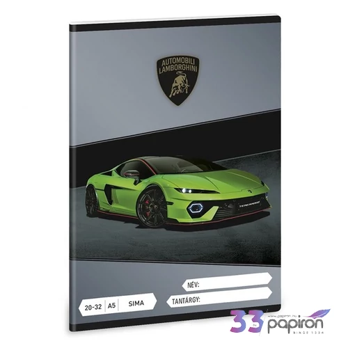 Ars Una Füzet 20-32 Sima 26 A/5 Lamborghini 26' 53615220 prémium minőség