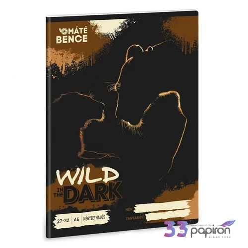 Ars Una Füzet 27-32 Kockás 26 A/5 Wild In The Dark 26' 53635433 prémium minőség