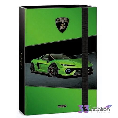 Ars Una Füzetbox A4 26 Lamborghini  26' zöld 50855223  350gr vastag kartonból