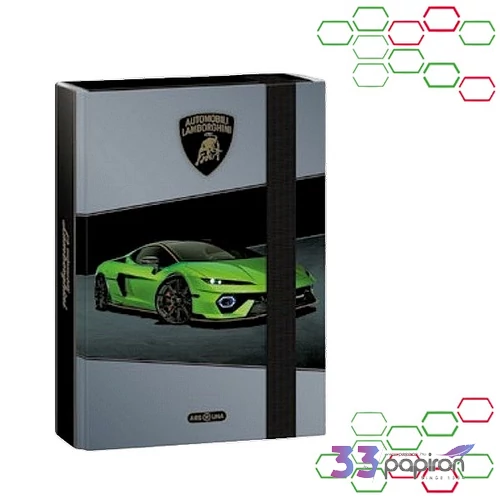 Ars Una Füzetbox A5 26 Lamborghini  26' zöld 50865222  350gr vastag kartonból