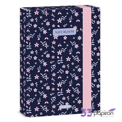 Ars Una A5 Füzetbox 26' Navy Bloom 50865611 prémium minőség