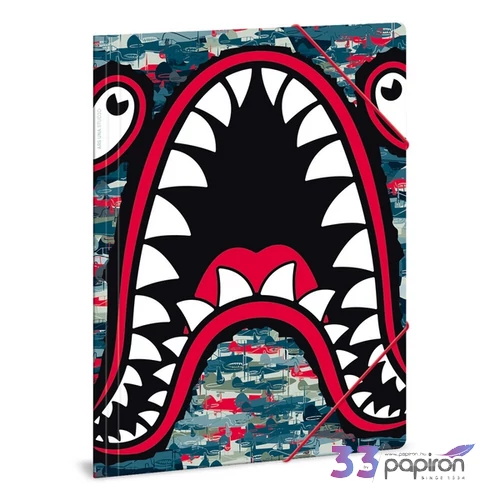 Ars Una Gumis mappa A4 20' Ars Una Flying Shark 50210015 350gr vastag kartonból