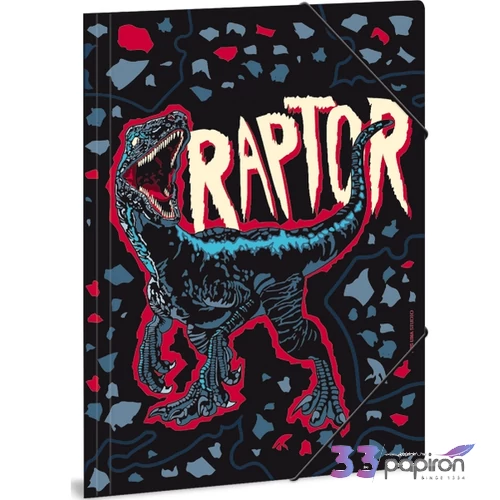 Ars Una Gumis mappa A4 21 Raptor 50210879 350gr vastag kartonból