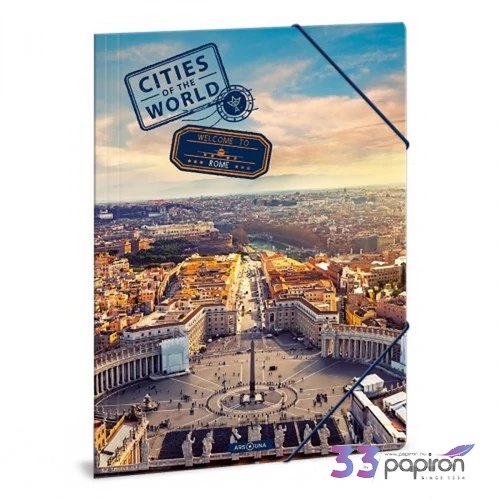 Ars Una Gumis mappa A4 22 Cities-Rome 50212392 350gr vastag kartonból