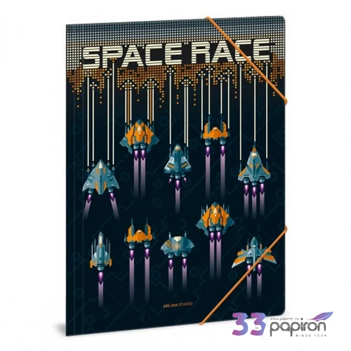 Ars Una Gumis mappa A4 22 Space Race 50211432 350gr vastag kartonból