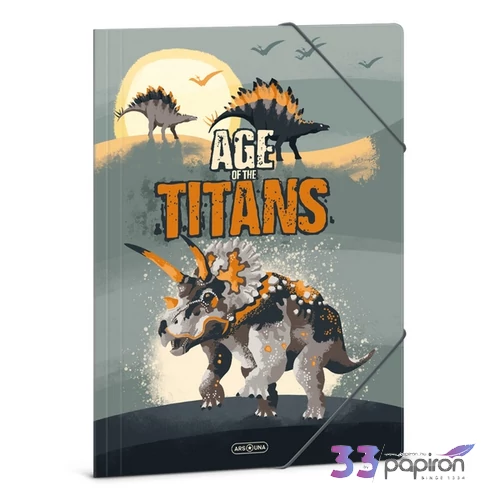 Ars Una Gumis mappa A4 23' Age of the Titans dínó 50212613 350gr vastag kartonból