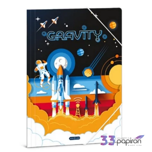 Ars Una Gumis mappa A4 24' Gravity űrhajó 50213672 350gr vastag kartonból