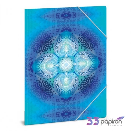 Ars Una Gumis mappa A4 24' Mandala Blue Hope 50212217 350gr vastag kartonból