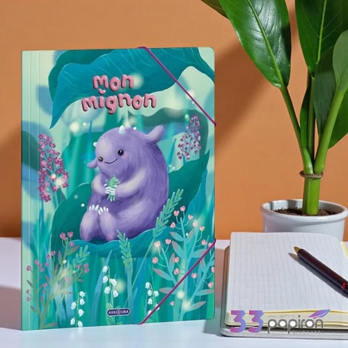 Ars Una Gumis mappa A4 25 Mon Mignon 50214471 350gr vastag kartonból