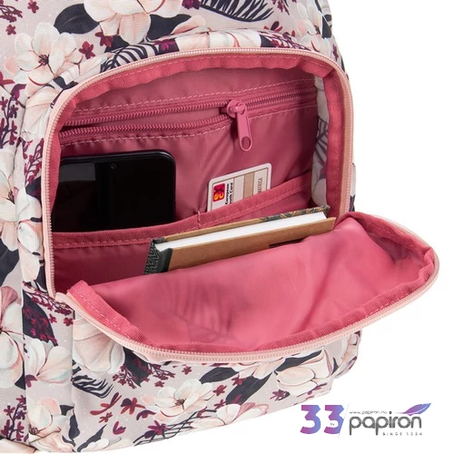 Ars Una 24 Flowery pink iskolatáska tágas