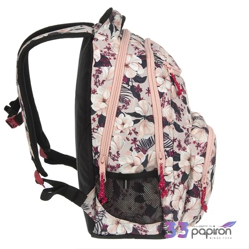 Ars Una 24 Flowery pink iskolatáska párnázott