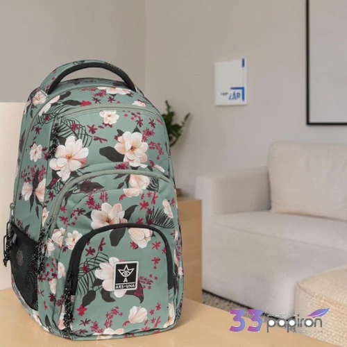 Ars Una hátizsák 26 Au 2 25L Flowery green 54855359  3év garancia