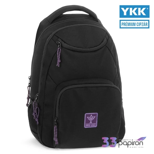 Ars Una 26' Girl's Black-Violet Cordura hátizsák ergonomikus