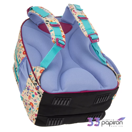 Ars Una 23 Flower Power iskolatáska ergonomikus