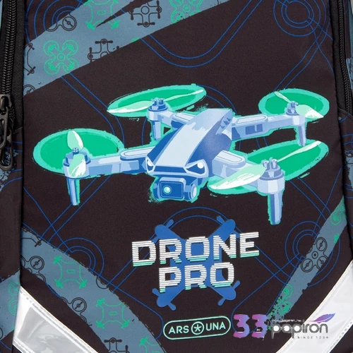 Ars Una Iskolatáska Ergofit 25 24L Drone Pro 25 56174502 prémium 3év garancia