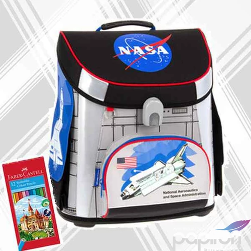 Ars una iskolatáska kompakt 21 NASA - űrhajós 54490789 mágneszár 3év garancia alsósokn