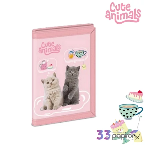 Ars Una Pénztárca Cute Animals Tea Party  26' 52475320 tépőzáras