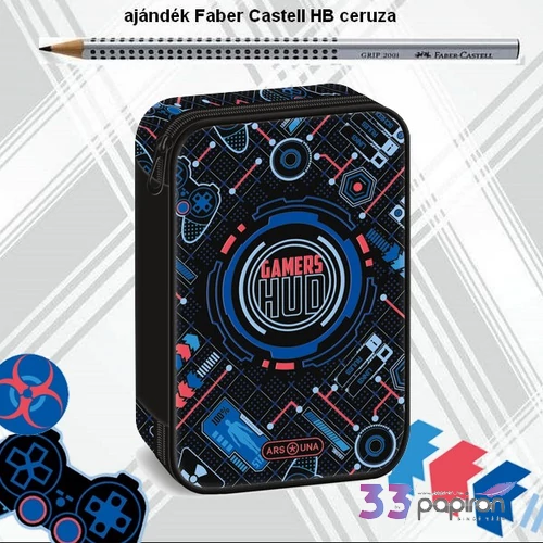 Ars Una Többszintes Tolltartó Gamers HUD üres 26' 51345259 nagyméretű írószertartókkal