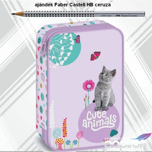 Tolltartó többszintes Ars Una Cute Animals-kitten (5368) 24 cica 54950863 nagyméretű írószertartókkal plu