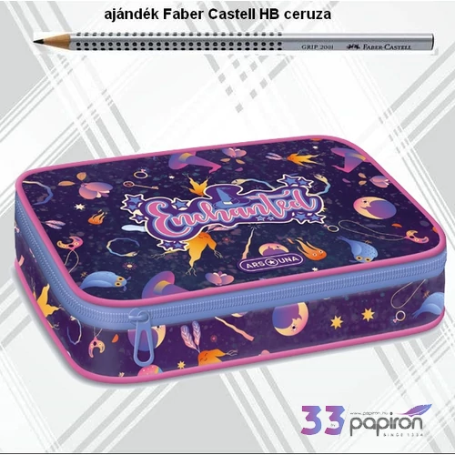 Ars Una Többszintes Tolltartó Enchanted üres 24 lila 51343507 nagyméretű írószertartókkal
