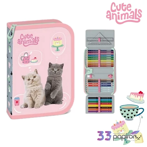 Ars Una Töltött Tolltartó 26' Cute Animals Tea Party  26' 53575326 beérkezés: május vége