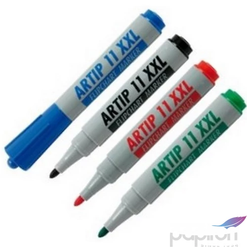 Artip 11 XXL marker 4színű 3mm kerek hegyű flipchart marker ICO táblamarker