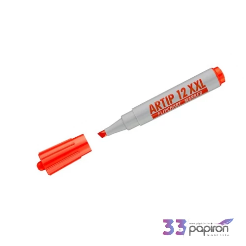 Artip 12 XXL marker piros 1-4mm vágott hegyű flipchart marker ICO táblamarker