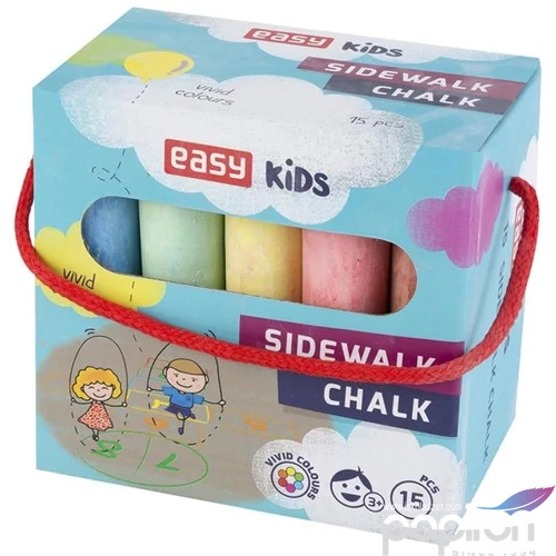 Aszfaltkréta 15db-os Easy színes kréta 88305