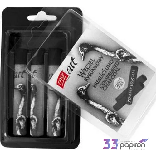 Szén kréta kerek 3db-os 70x10,5mm