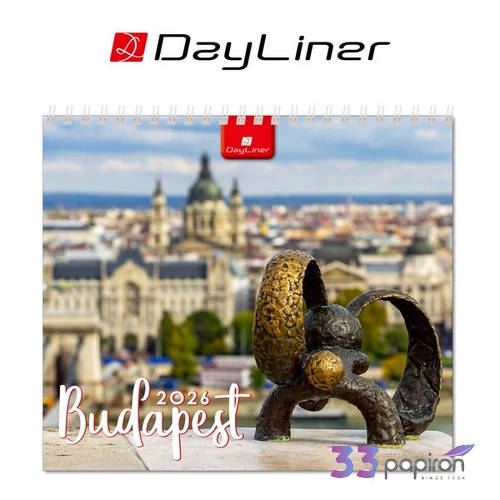 Asztali naptár 2026 Budapest álló mini Dayliner 2026-os kollekció