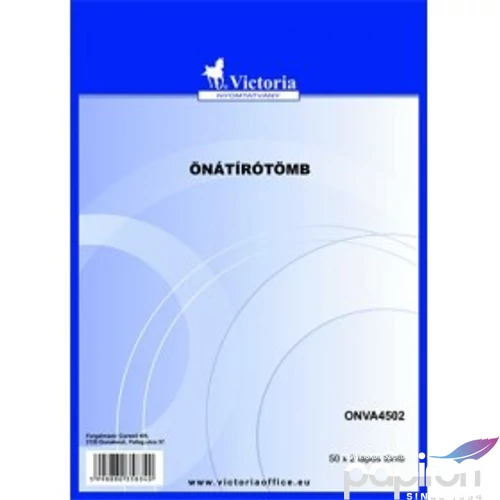 Önátírótömb A4 50x2pl Victoria franciakockás ONVA4502